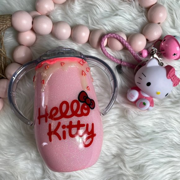 HELLO KITTY Custom Sippy Cup 14oz - Picture 4 of 11